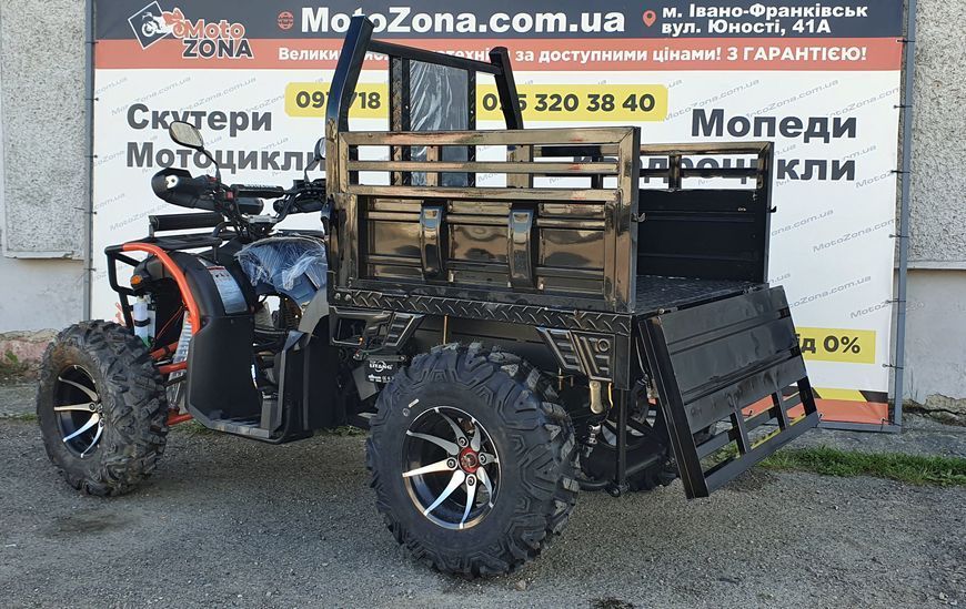 Квадроцикл Hummer 300 4x4. Black. Повнопривідний. Вантажний 120см борт 300 Cargo 120 фото